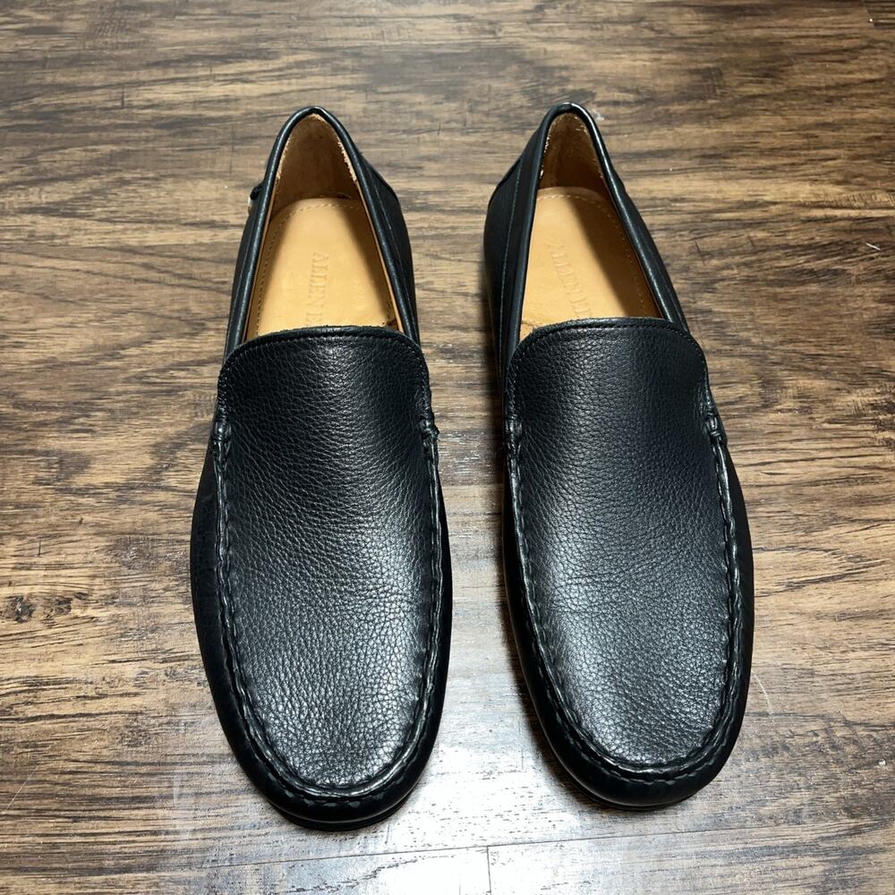 Allen Edmonds SANTIAGO Leather Driving Loafers Men's 10 D Black Hand Sewn NEW